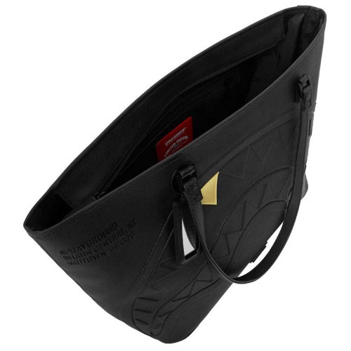 Sprayground Τσάντα ώμου Blacked Out Embossed Gold Tooth Tote